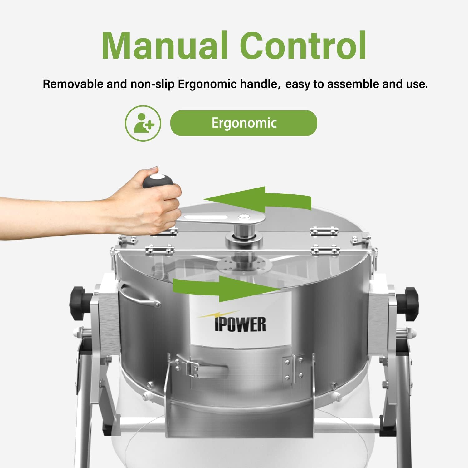 iPower 16 Inch Leaf Trimmer Machine, Dry Wet Trimming Reaper Bowl with Sharp Stainless Steel Blade, Spin Cutting, for Hydroponic Plant Bud and Flower - Image 5