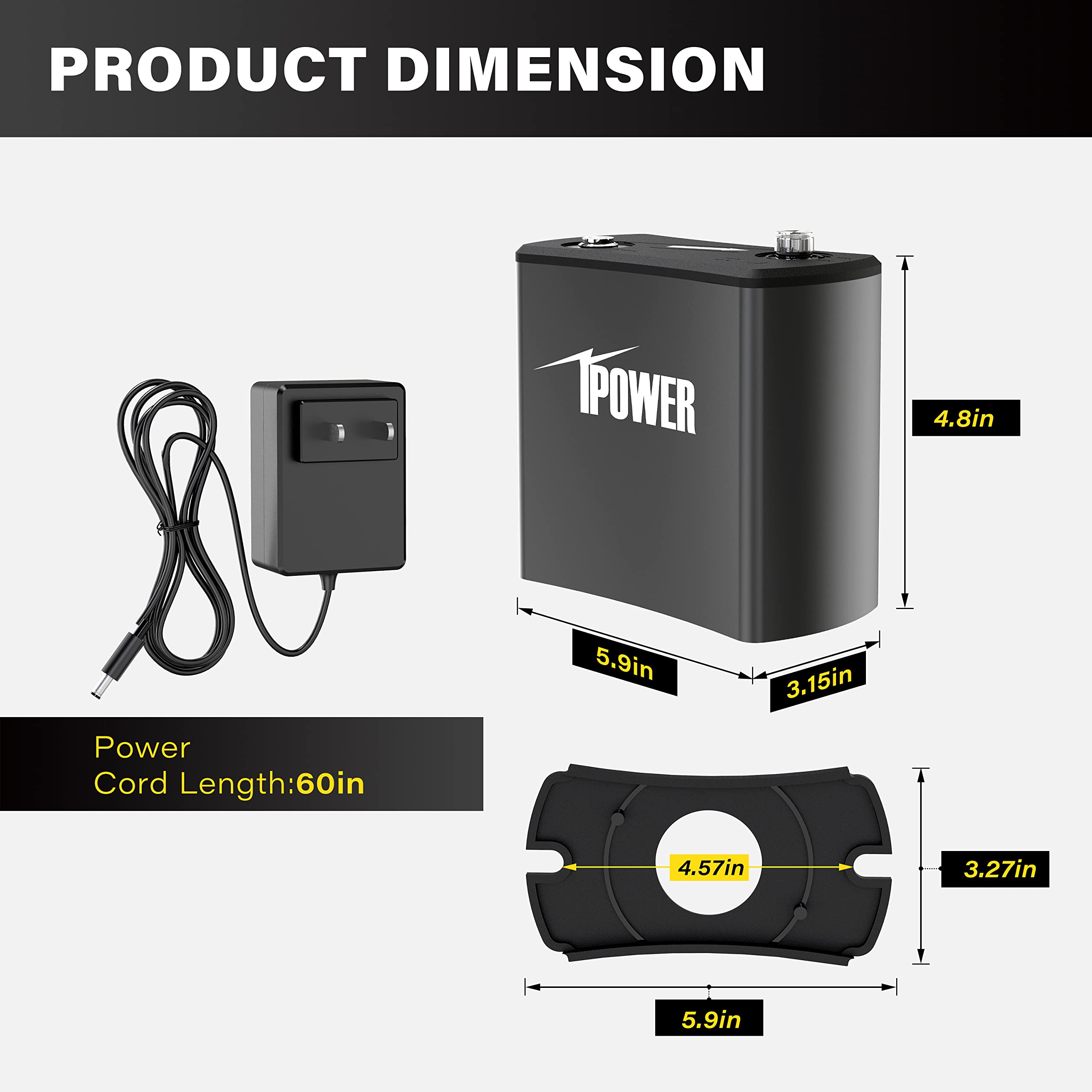 iPower Electric Powered Spinner Used with 16'' & 19'' Leaf Bowl Trimmer to Adjust Speed and Direction, DC Motor with Low Noise for Spin Cuting Plant Bud and Flower, Black - Image 4